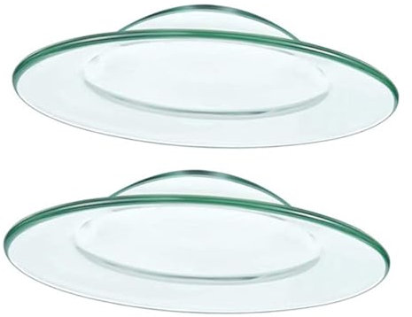 Zerodeko Duftkerze 2 STK Pad Ersatz-ölbrennerschale Wachsschmelzeinlagen Zubehör Für Wachsschmelzwärmer Glasschale Für Glas Mit Hohem Borosilikatgehalt Heizung Runden Rundes Tablett