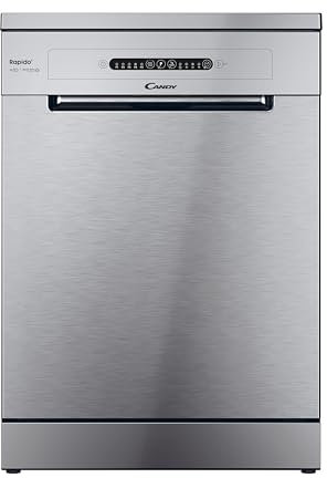 Candy Rapido' CF 3E9E0X Lavastoviglie a Libera Installazione, 13 Coperti, 5 Programmi, Ciclo Rapido 49', Partenza ritardata, Classe E, AxLxP 85x60x60 cm, Bianco [Classe di efficienza energetica E]