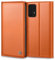 Handyhülle für Samsung Galaxy A52/A52S 4G 5G Hülle, Premium Lederhülle Schutzhülle für Samsung A52/A52S Hülle Wallet Kartenfach Standfunktion Klappbar Flip Case für Galaxy A52 5g Hülle, Orange