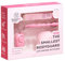 Selbstverteidigung Schlüsselanhänger Mini Set 4pcs mit Kubotan, Alarm, Lederband, Pom Pom, VEGAN Leder rosa PINK Daisy für Kinder geeignet Self Defense Keychain (Pink Daisy, Mini Set)