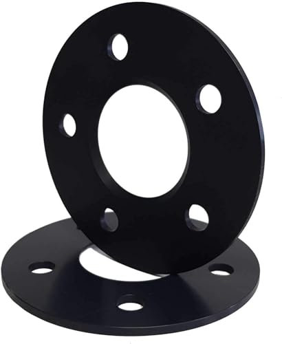 TRACER Spurverbreiterungen Distanzscheiben 10206W 5mm schwarz eloxiert - Lochkreis 120/5 - Mittenloch 72,6-2 Stück