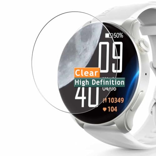 VacFun Lot de 3 Film de Protection d'écran, compatible avec Kumi GW3 1.43 smart watch smartwatch, Film Protecteur Screen Protector (non vitre verre trempé)