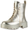 VAN HILL Damen Plateau Boots Blockabsatz Plateau Vorne Trendy Schuhe 214047 Gold 37