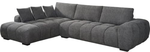 habitat et jardin Ecksofa aus Stoff Monceau - 3-Sitzer - Grau