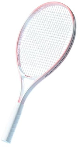 Tennisschläger, Tennispaddel für Anfänger, Einzel-Tennisschläger, Tennis-Trainingsgerät für Park, Spielplatz, Stadion, Rosa