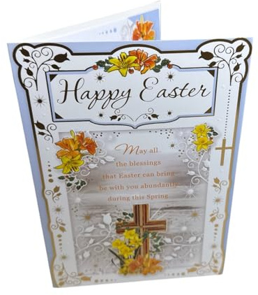 Happy Easter Traditional Religious Greeting Card