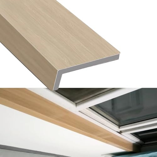 Alfeizar Ventana Protector de Alféizar de Ventana de Madera Original de 8, 10, 13 o 15 Cm de Ancho. Protector de Alféizar de Ventana de Madera Original para Interiores de Casas. Protector de Repisa(St