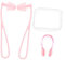 Abaodam 1 Ensemble Pince-nez De Natation En Silicone Enfants D'oreilles Pour Nager Baignade D'oreille Pour La Natation Adulte Boules Quies Agrafe Gel De Silice Rose