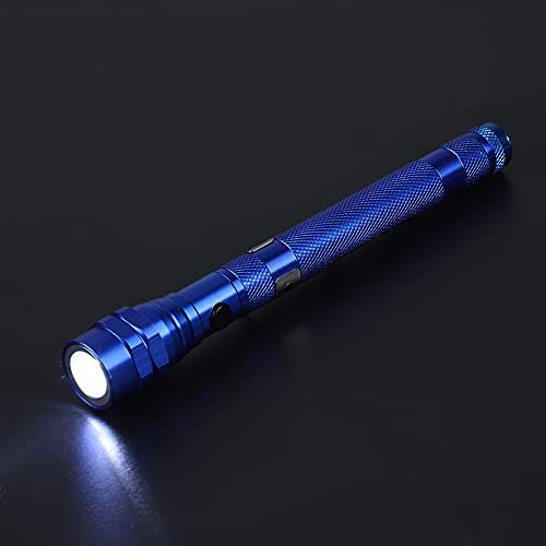 Marhynchus Teleskope LED -Taschenlampe mit Magnetischem Ende, Flexibler und Tragbarer Mini -Torch für Schmal (BLUE)