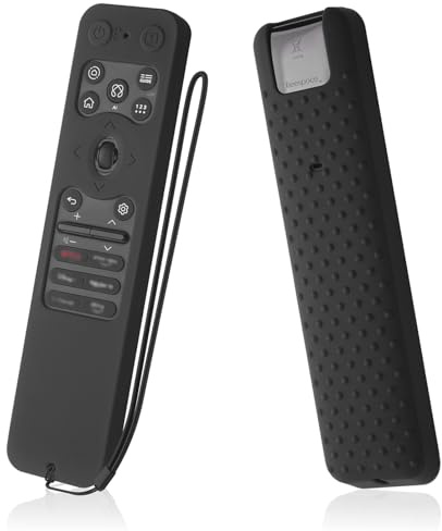 AKSHFETH Silicone Case for LG MR25GA Remote Cover Compatible with 2025 LG OLED Smart TV C5 B5 G5 M5 Series Remote Protective Case Cover (Black)