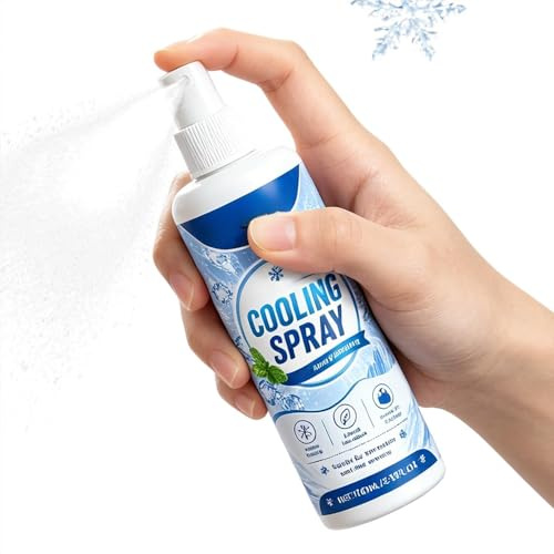 Pulverizador refrescante para ropa, 100 ml, tamaño de viaje, portátil, de larga duración, pulverizador de refresco, para días calurosos de verano, actividades al aire libre, fitness, camping, viajes y