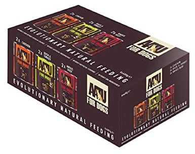 AATU Adult Dog Food Wet Tins - Variety Pack (6x400g) - Grain Free Recipe with No Artificial Ingredients - Good for Low Maintenance Feeding. (Packaging may vary).