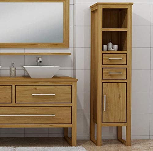 Badezimmerschrank Livia Teak Massivholz