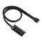 Kafuty 4 Pin Fan Splitter - to Male PWM Fan Hub Fan Power Cable PC Cooling 38CM Multi Splitter Connector 4-pin / 3-pin Fan Extension Cable
