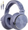 OneOdio Over Ear Headphone Studio Wired Bass Headsets with 50mm Driver, Foldable Lightweight Headphones with Shareport and Mic for DJ Recording Monitoring Mixing Podcast Guitar PC TV (Blue Fog)