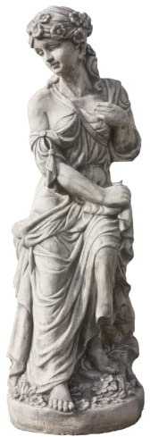 Frauen Figur für den Garten Figur aus Steinguss Frostfest
