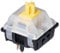 Gateron KS-3X47 Milky Yellow Switches Keyboard MX 5 pin Switches Suitable for Mechanical Keyboard RGB Lamp Shaft Body(36pcs,Yellow)
