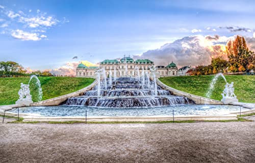 LHJOYSP puzzle-1000-teile City Sky Park Austria Brunnen Wien 75x50cm
