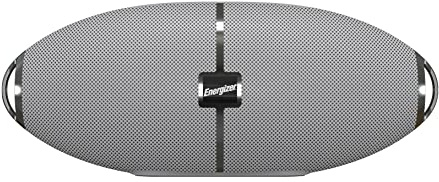 Energizer BTS-205 Speaker Bluetooth portatile con power bank, microfono per chiamate in vivavoce, modalità FM, compatibile con smartphone/tablet e dispositivi MP3, Grigio