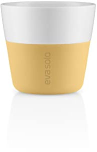 EVA SOLO | 2 Lungo-Becher Golden sand | Gut zu halten durch Silikonbeschichtung | Golden sand