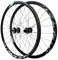 Radsatz 700C Steckachse Rennrad Laufradsatz Scheibenbremse 8 9 10 11 12 Gang Kassettenlagernaben 24H 30MM Felgen Aluminiumlegierung (Color : Black, Size : Thru Axle A)
