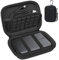 Lacdo Trasportare Custodia Rigida Protettivo Caso Borsa per Toshiba Canvio Basics/Canvio Flex/Canvio Advance/Canvio Gaming Portable Disco Rigido Esterno 1TB 2TB 3TB 4TB USB 3.0, Nero+Nero