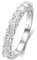 Stfery Trauring Weißgold 585 Ringe für Frauen 0.9ct Rund Natürlicher Diamant Frauen Ring Verlobung