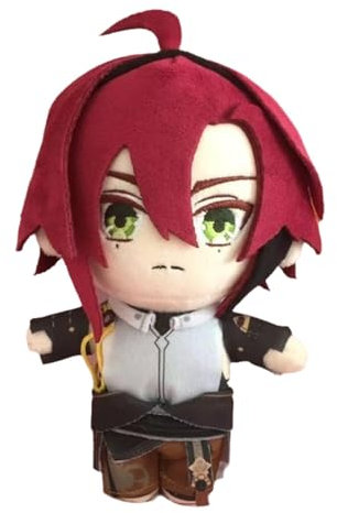 KUKUShining Genshin Plüschtier, 20cm Anime Plüsch Spielzeug Charakter Kuscheltier Cartoon Impact Spielzeugpuppe Geschenk for Fans Und Spieler(Shikanoin Heizou)