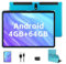 MEBERRY Tablette 10 Pouces 4GB RAM+64GB ROM (TF 128GB),Tablette Android Octa Core, Certifiée GMS, 5.0G/2.4G WI-FI | 1280 * 800 HD | 5MP + 8MP | 8000mAh | Bluetooth - Bleu