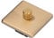 Golden LED Dimmer Light Switch Knob Type Stainless Steel Panel Elegant, AC220V 3.63A 500W, Knob Dimmer Switch, Brushed Brass Switch for Home (Monodimental light)