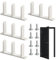 Guide de Plancher pour Porte Coulissante,Guides De Plancher Pour Porte De Placard Avec Vis - Rail De Guidage Avec Vis Pour Maison Chambre Garage