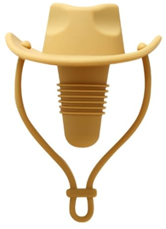 TsoLay Silicone Cowboy Hat Wine Cork Champagne Beer Bottle Stopper Kitchen Bar Accessories Yellow