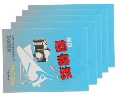 Cleaning Microscope Paper 250 Sheets Paper Lens Wipe | Booklet Design, Removes Grease and Fingerprints, Microscope Use and Camera Lens Cleaning