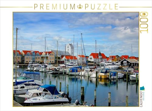 CALVENDO Puzzle Im Hafen von Saeby | 1000 Teile Lege-Größe 64 x 48 cm Foto-Puzzle für glückliche Stunden