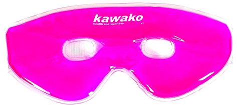 Kawako Gel Augenmaske/Migränemaske mit Komfort-Klettverschluss - Farbauswahl, Farbe:Pink