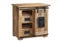MASSIVMOEBEL24.DE | Railway kleine Kommode aus Massivholz #123 - Natur lackiert | aus Mangoholz | 70x45x70cm | 2 Schubladen - mit Tür | Sideboard Schrank
