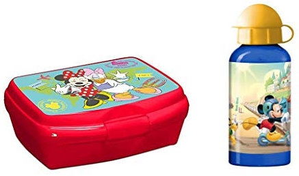 Micky Maus. Minnie Pausen-Set (Brotdose + Trinkflasche)