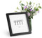 Classic by Casa Chic - Cornice 20x20 cm - Passepartout per Foto 15x15 cm - Vetro Temperato - Legno - Nera