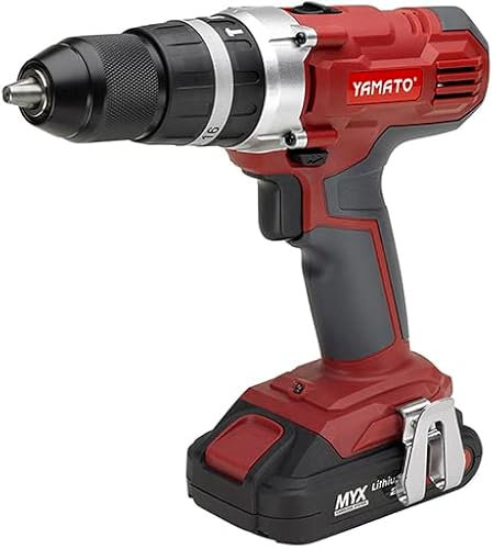 YAMATO CDP 20 L1 - TRAPANO AVVITATORE A PERCUSSIONE con batteria al LITIO e valigetta in plastica. Peso 1.5kg.