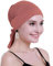 osvyo Bambus Chemo Kopftuch für Frauen mit Haarausfall - Krebspatienten Kopfbedeckung Turban in Versiegelter Verpackung ROST ROT
