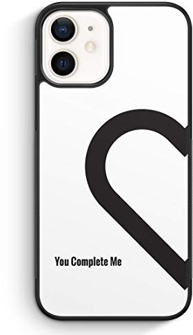 You Complete Me #01 - Silikon Hülle für iPhone 12 - Motiv Design Partner Pärchen Liebe Cool Schön Spruch Zitat - Cover Handyhülle Schutzhülle Case Schale
