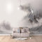 JXMFYY Papier Peint Intissé Loups Des Montagnes Enneigées 200x150cm 3D Poster Géant Wallpaper Photo Mural Intissé Autocollant Tableaux Muraux Chambre Salon Décoration