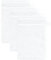 frottana Pearl Waschhandschuh 15 x 20 cm aus 100% Baumwolle, Snow 3er Set