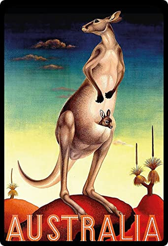 Metall Schild 20x30cm Urlaub Australia Australien Blechschild