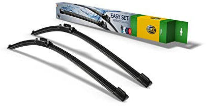 HELLA Easy Set OE Scheibenwischer - SetOE6045 - Flachblatt-Wischer - für Linkslenker - 600/450mm - 24/18 - vorne - Menge: 2 - 9XW 358 164-061