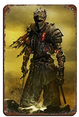 Dark Souls 3 Game Blechschild Vintage Metall Pub Club Cafe Bar Home Wandkunst Dekoration Poster Retro 20 x 30 cm