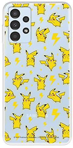Schutzhülle für Samsung Galaxy A13 4G Offizielles Pokémon, Pikachu Muster zum Schutz Ihres Handys, flexible Silikonhülle mit offizieller Pokémon-Lizenz