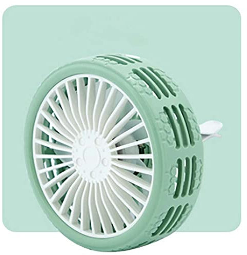 Riloer Ventilateur de voiture USB portable Noir