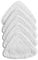 LUTAKU 5 Pack Steam Mop Pads,Vileda Steam Mop Head Replacement, Vileda Steam Mop Replacement Pads,Triangle Microfiber Cleaning Cloth (White)
