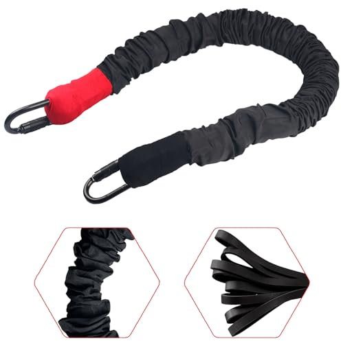 PRIOR FITNESS Bungee-Fitness-Seil, besseres Stretch-Latex-Yoga-Bungee-Zubehör für Bungee-Fitnessgeräte, robustes Widerstandsseil, Bungee-Training, elastisches Band (36,3–54,4 kg)